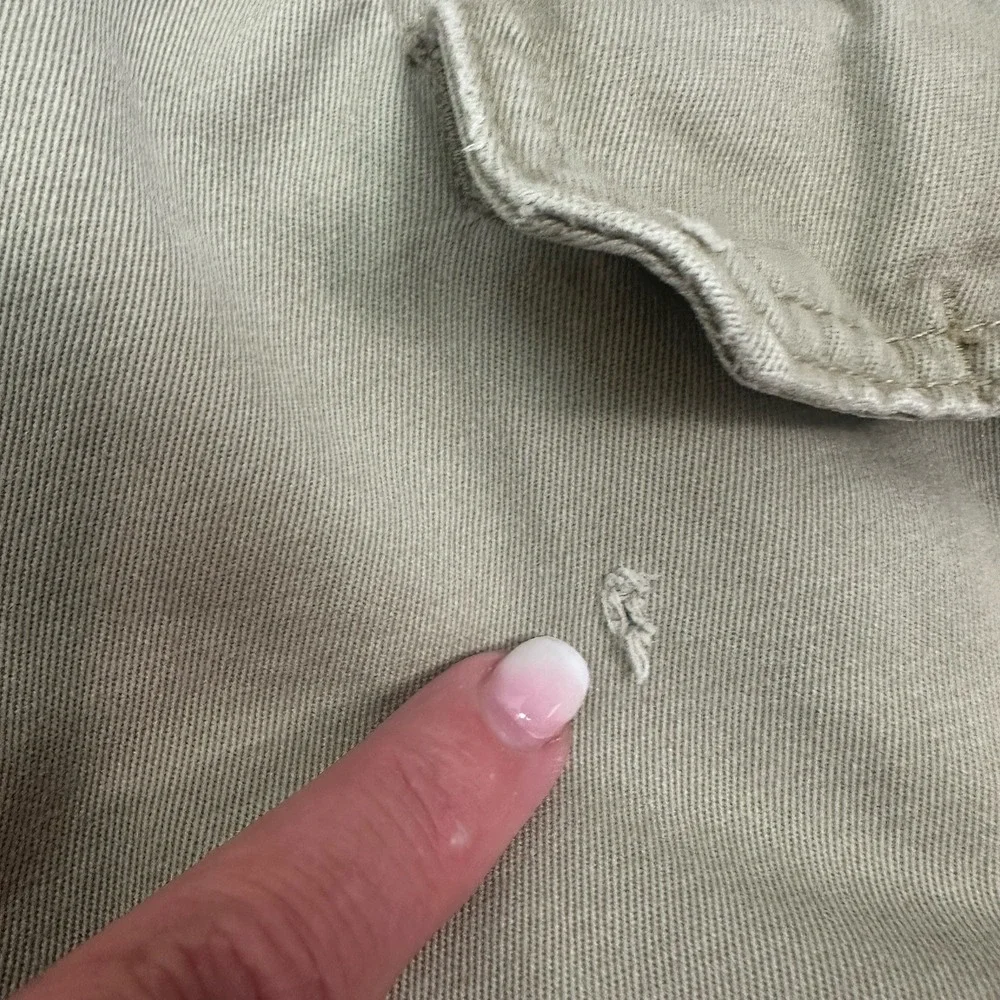 NOBO No Boundaries Cargo Shorts Men 38 Beige Y2K Jorts Pockets Heavy Grunge